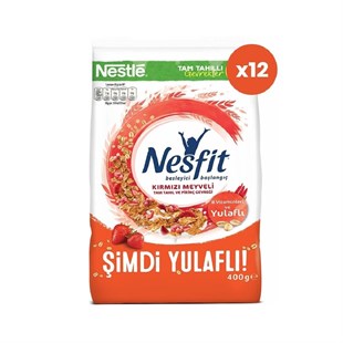 Nestle Nesfit Kırmızı Meyveli Kahvaltılık Gevrek 400 gr x 12 Ad