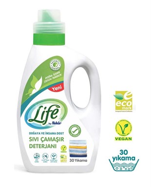 Life Bitkisel Sıvı Çamaşır Deterjanı 1500 ml (30 Yıkama)