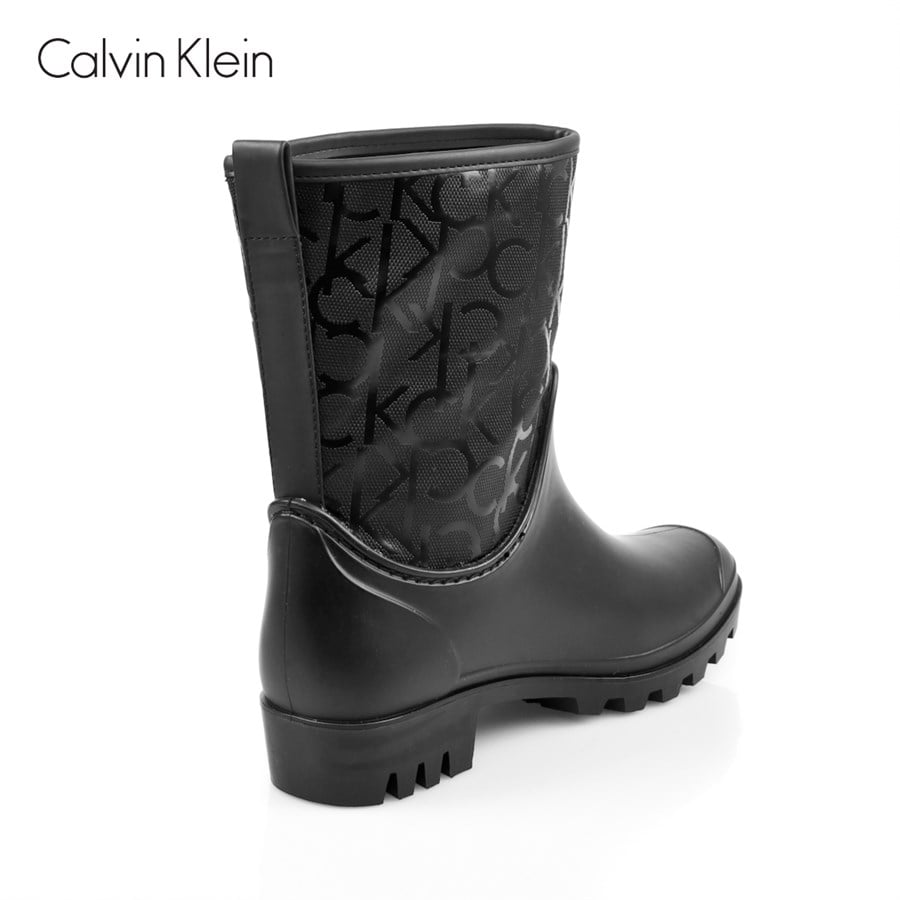Calvin Klein SİYAH Kadın Yağmur Botu RE9371-BLK CKJ FPRENTICE RUBBER-RUB CK  LOGORAINBOOT BLACK