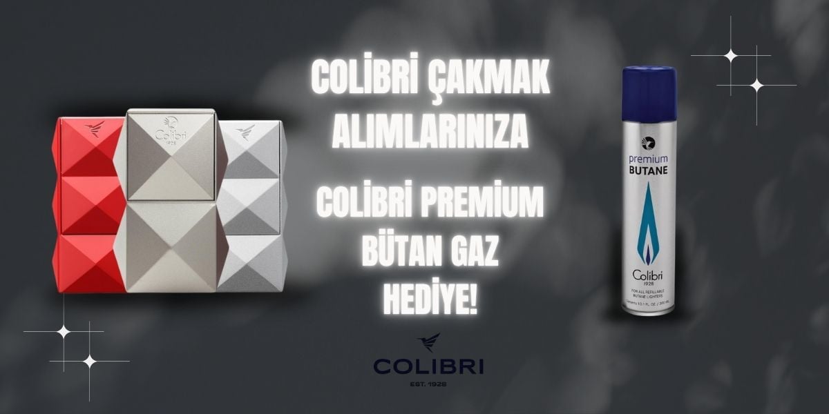 Colibri Çakmak Alımlarında Bütan Gaz Hediye