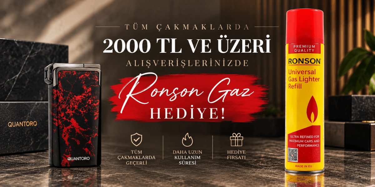 2000 TL Üzeri Puro Çakmak Alımına Gaz Hediye