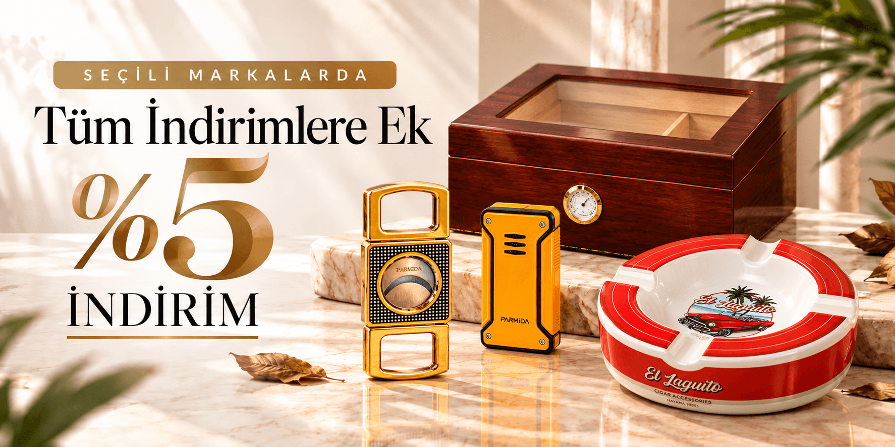 Seçili ürünlerde tüm indirimlere ek %5 indirim