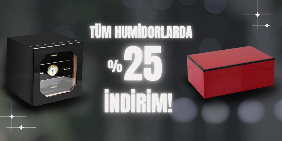Tüm Humidorlarda %25 İndirim!