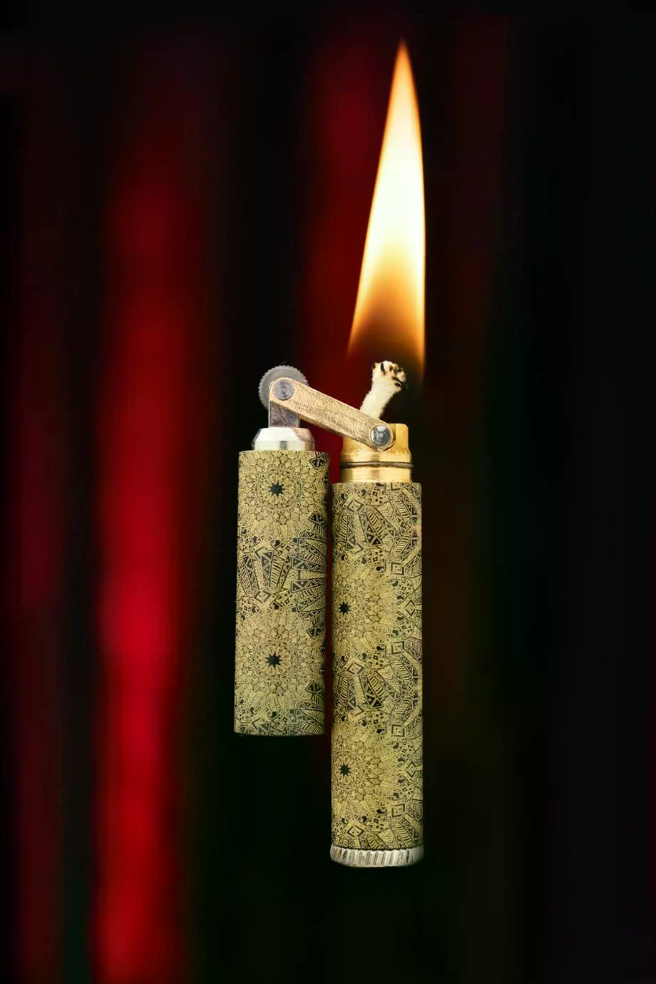 Caka Lighter Mozart Desen Benzinli Çakmak
