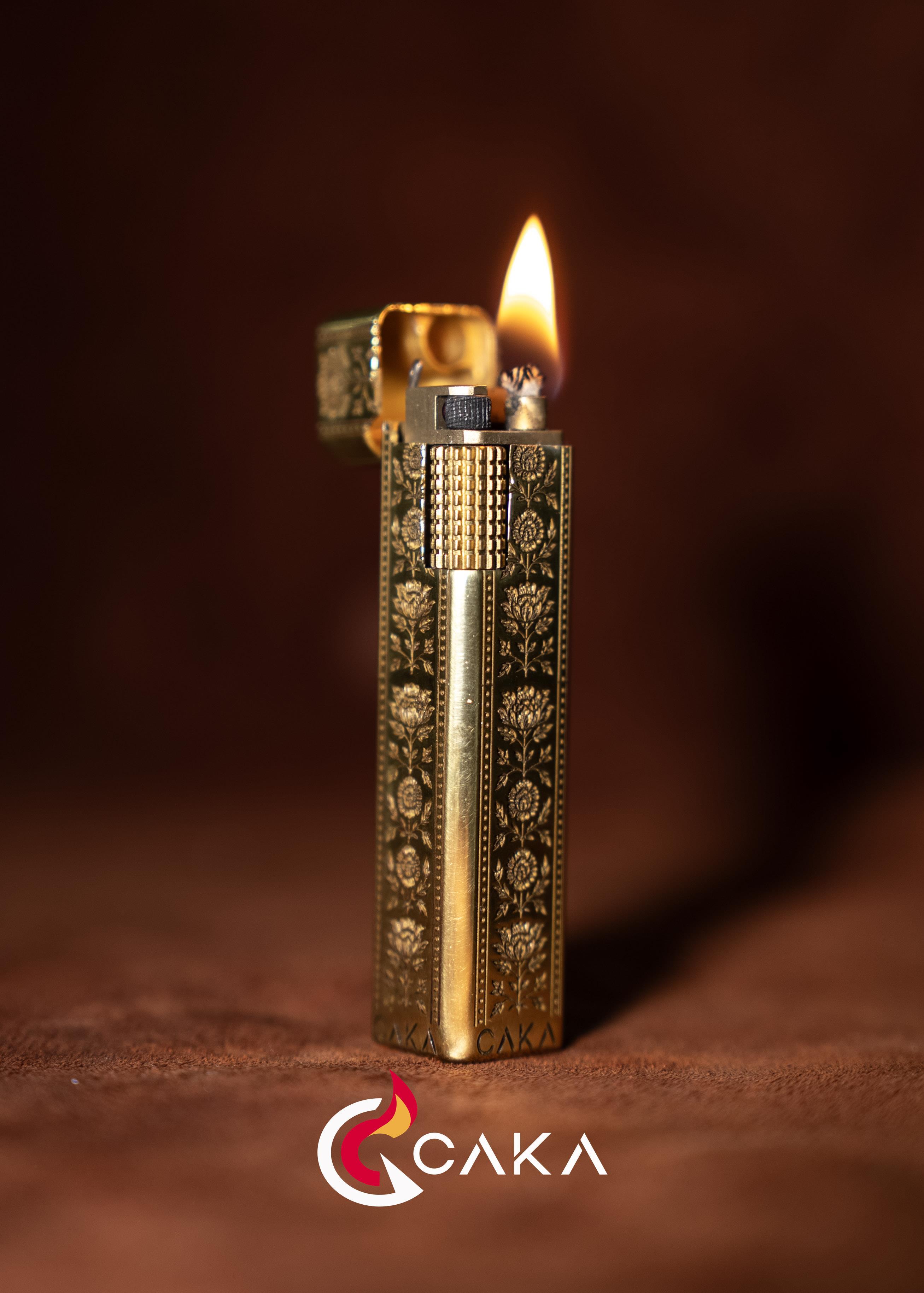 Caka Lighter Petra Flora Gold Benzinli Çakmak