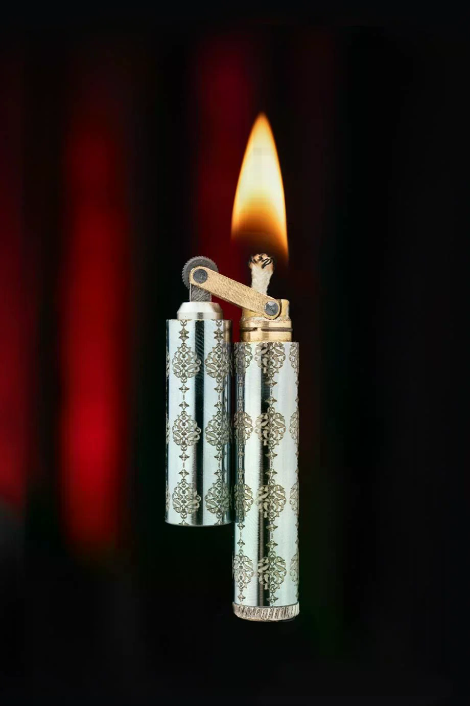 Caka Lighter Osmanlı Desen Silver Benzinli Çakmak