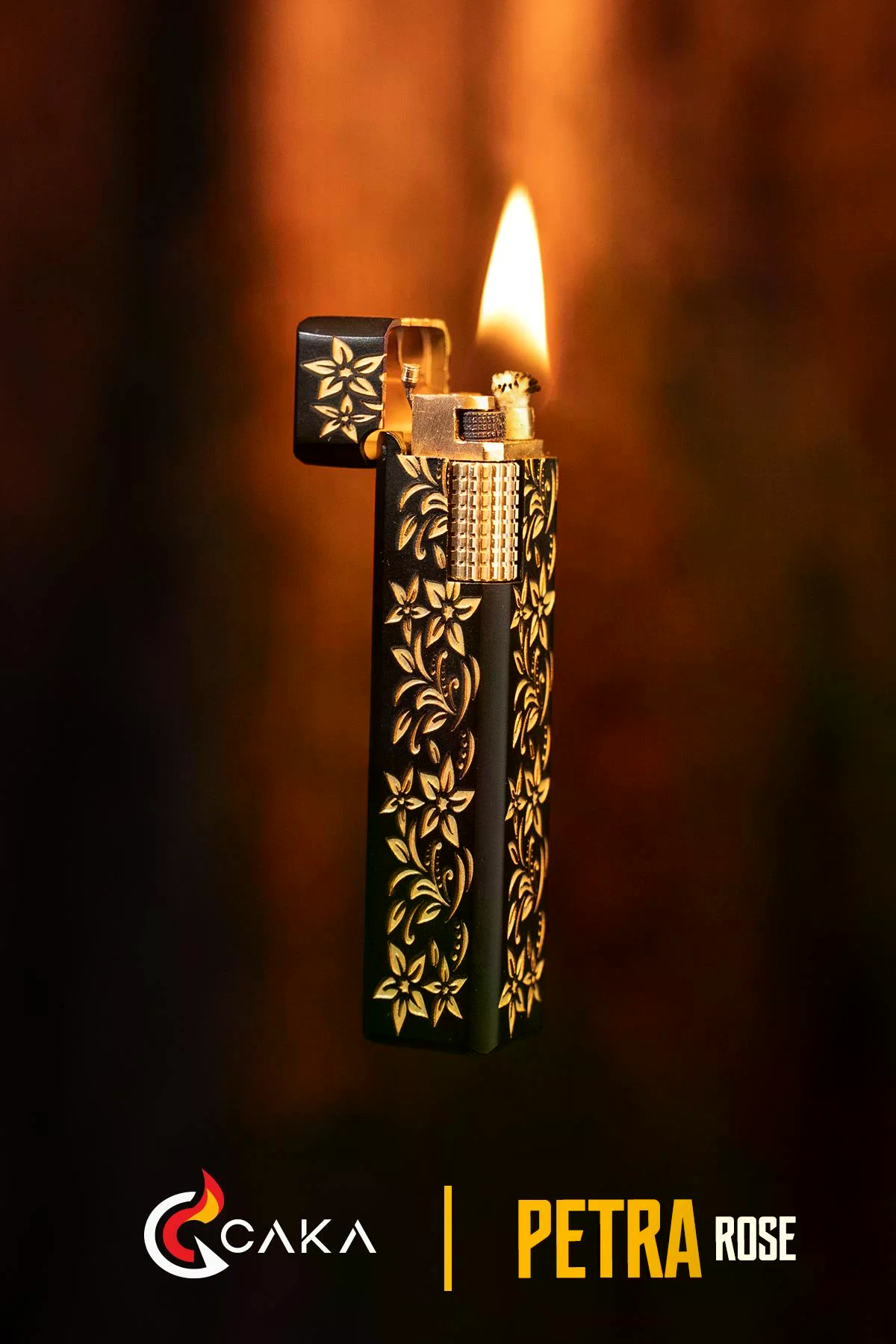 Caka Lighter Petra Rose Benzinli Çakmak
