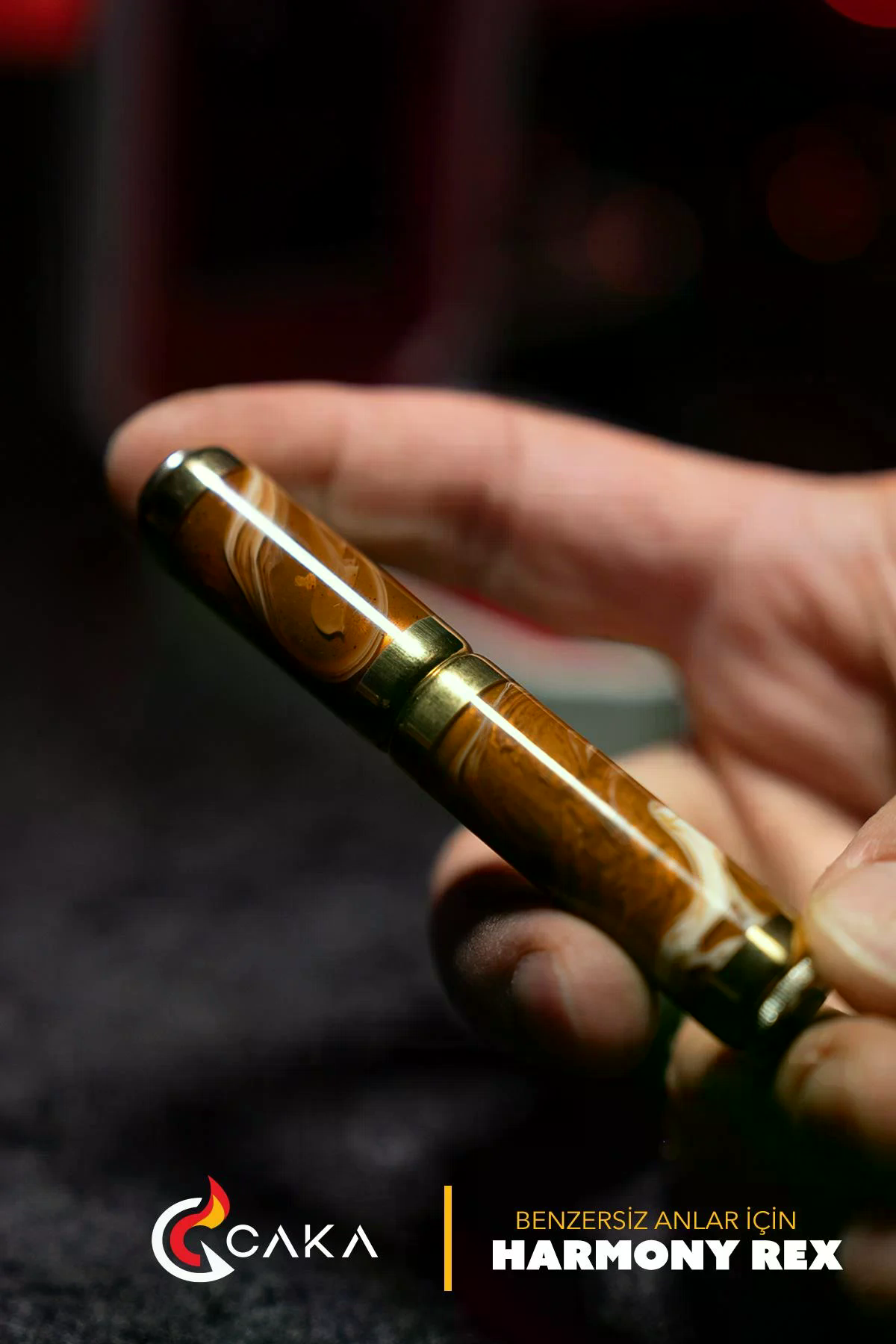 Caka Lighter Rex Harmony Kahve Benzinli Çakmak