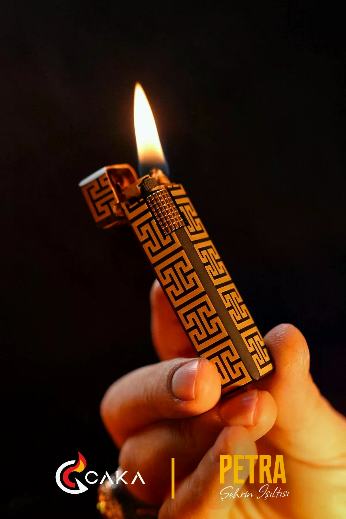 Caka Lighter Petra Hermes Benzinli Çakmak