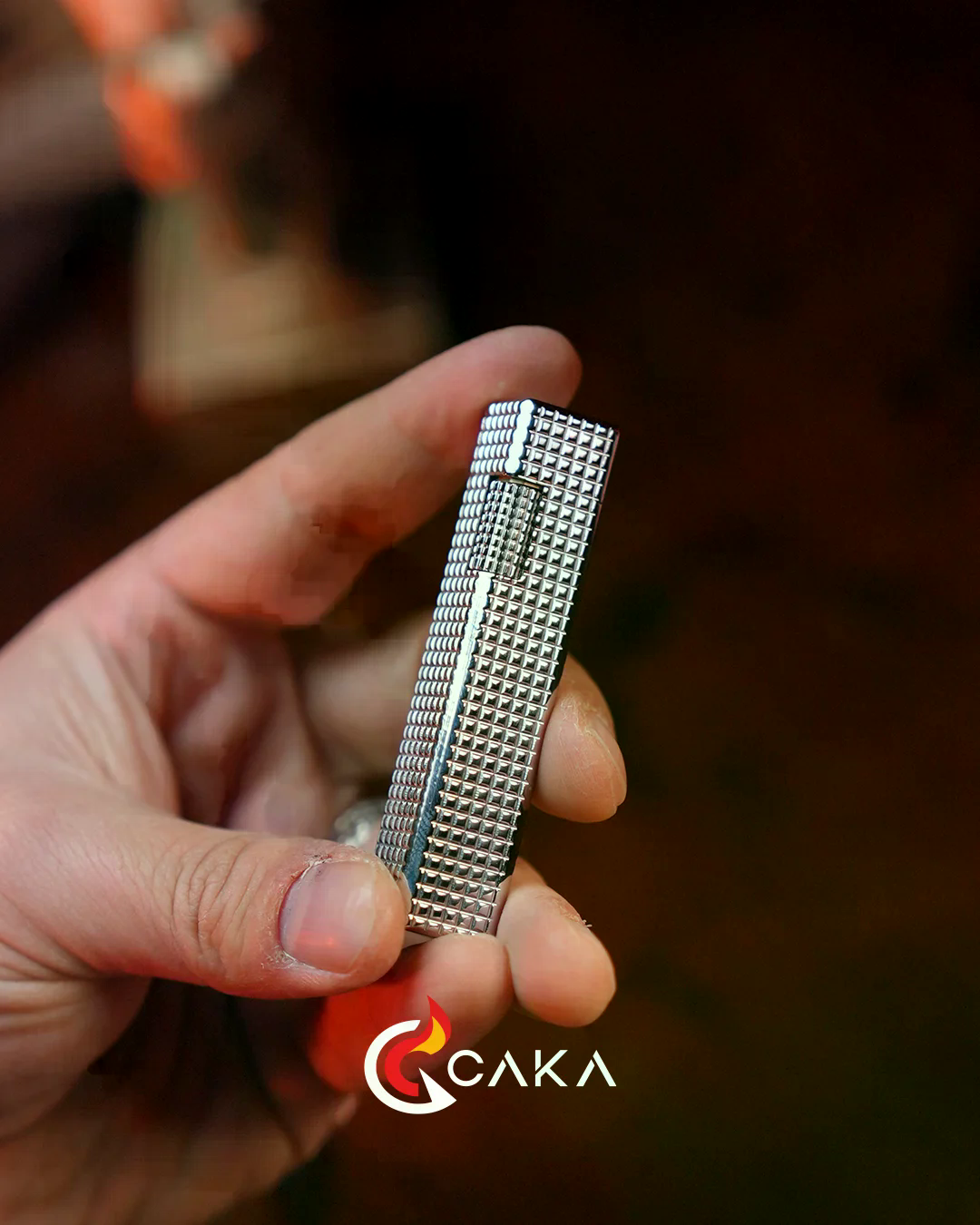 Caka Lighter Petra Titan Silver Benzinli Çakmak
