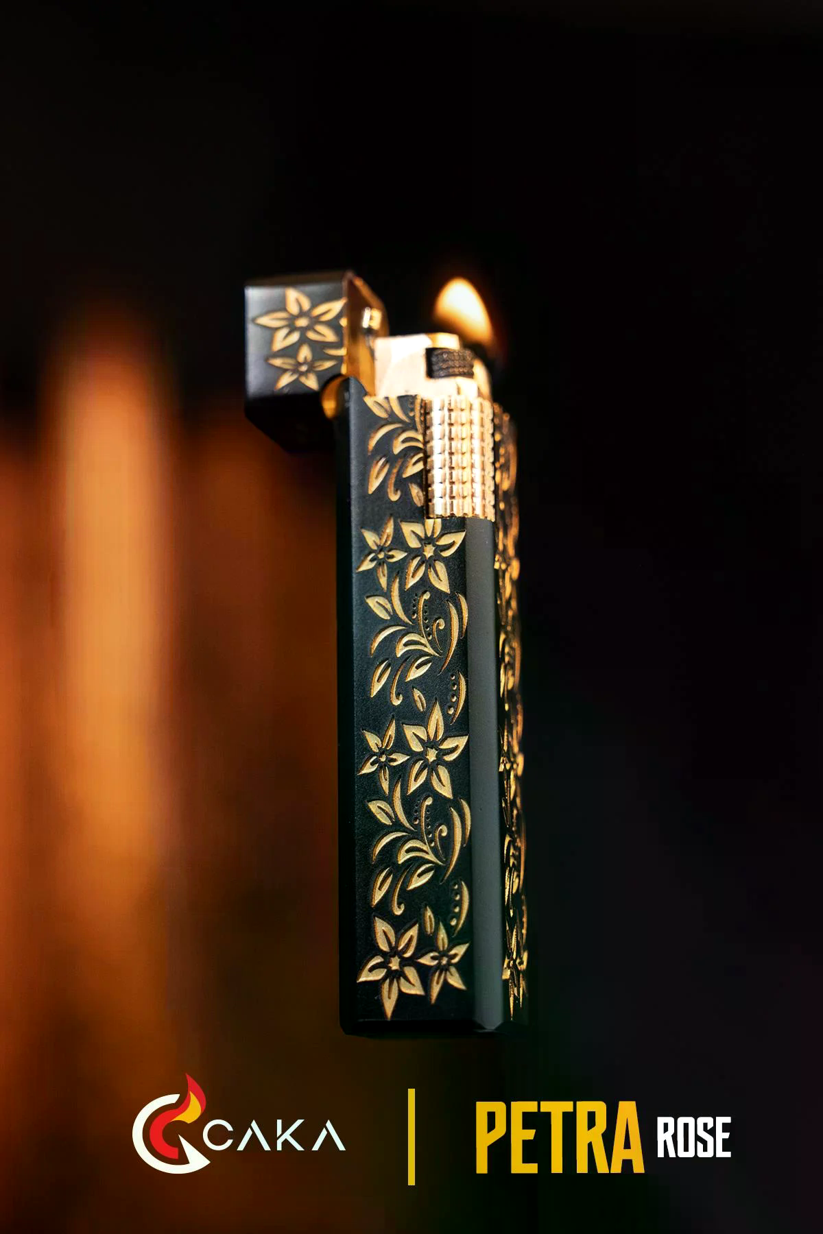 Caka Lighter Petra Rose Benzinli Çakmak