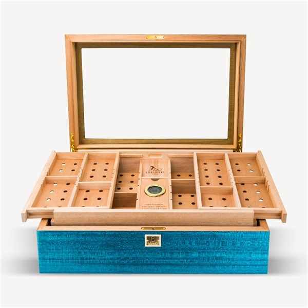 Lubinski Limited Edt. İspanyol Sedir Mavi Humidor