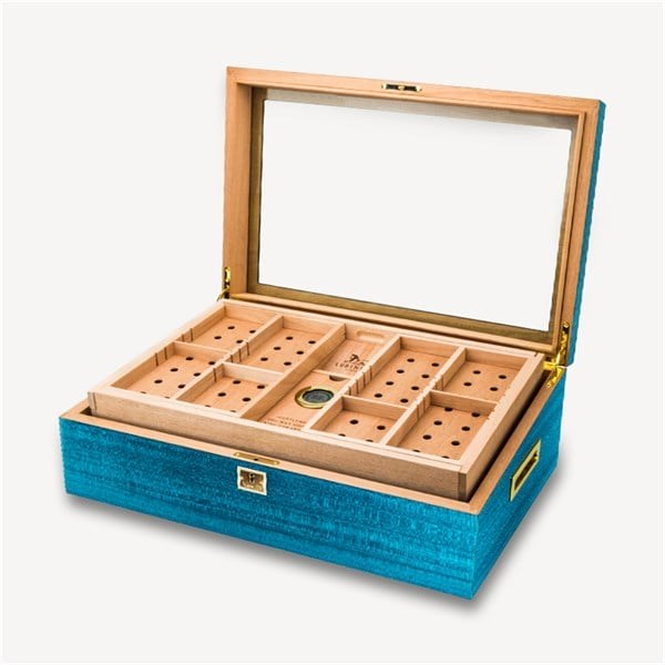 Lubinski Limited Edt. İspanyol Sedir Mavi Humidor