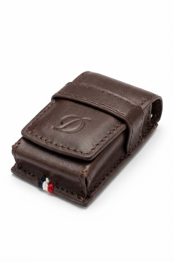 S.T. Dupont Deri Kahverengi Ligne 2 Çakmak Kılıfı