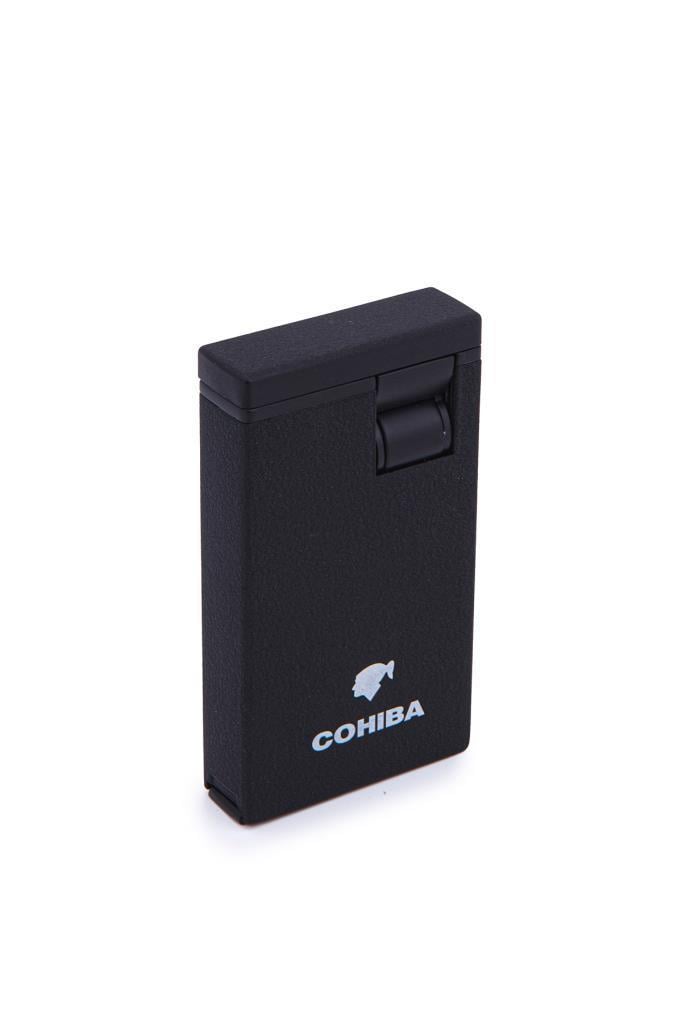 Cohiba Çift Torch Pürmüz Siyah Metal Puro Çakmağı