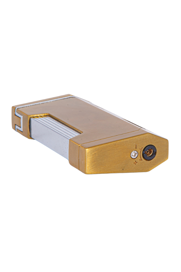 Parmida Çift Torch Pürmüz Gold-Gümüş Metal Puro Çakmağı