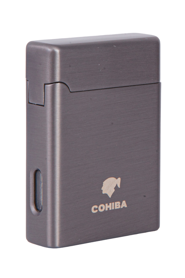 Cohiba Çift Torch Pürmüz Gunmetal Metal Puro Çakmağı