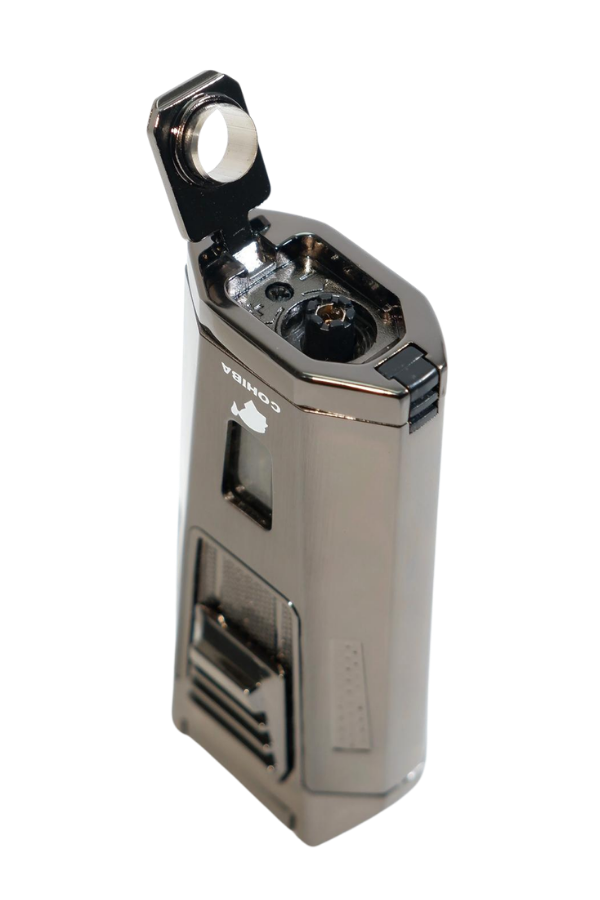 Cohiba Çift Torch Pürmüz Delicili Gunmetal Metal Puro Çakmağı