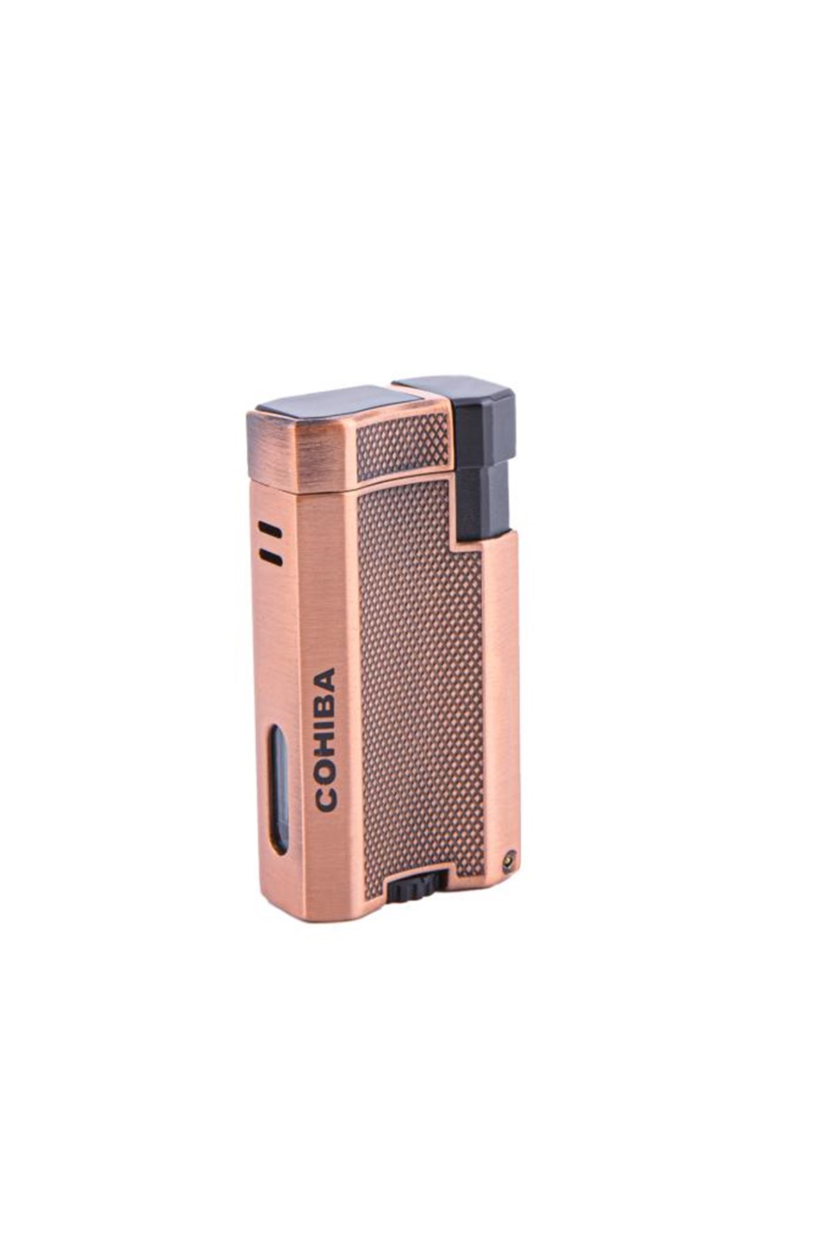 Cohiba Çift Torch Pürmüz Bronz Desenli Puro Çakmağı