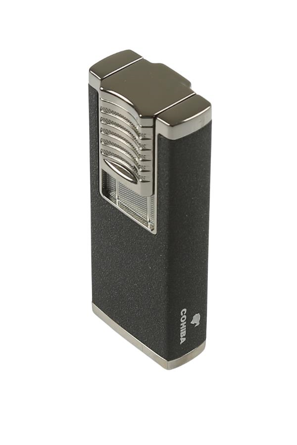 Cohiba Çift Torch Mat Siyah-Gunmetal Metal Puro Çakmağı