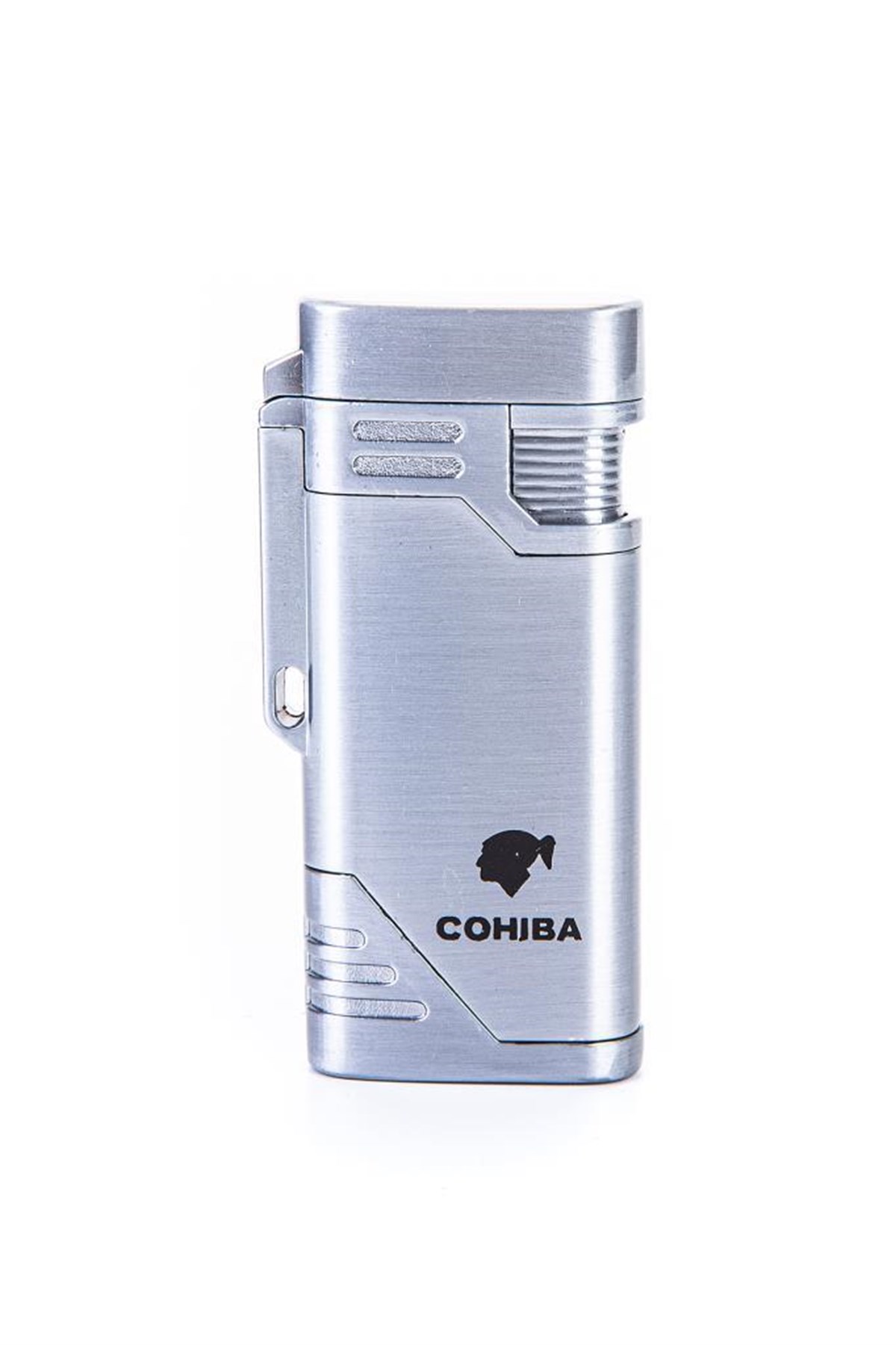 Cohiba İki Torch Pürmüz Gümüş Slim Puro Çakmağı