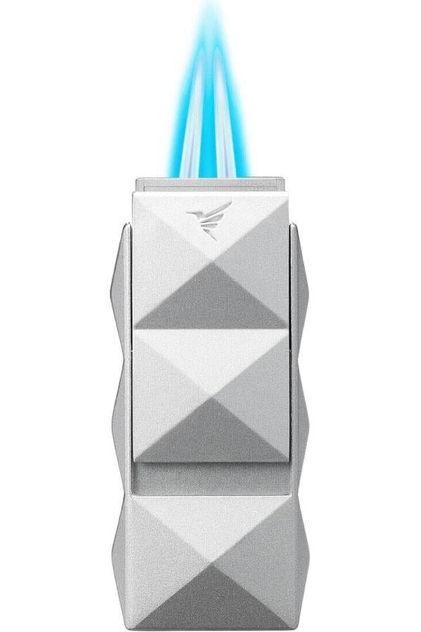 Colibri Quasar II Çift Torch Pürmüz Gümüş Puro Çakmağı