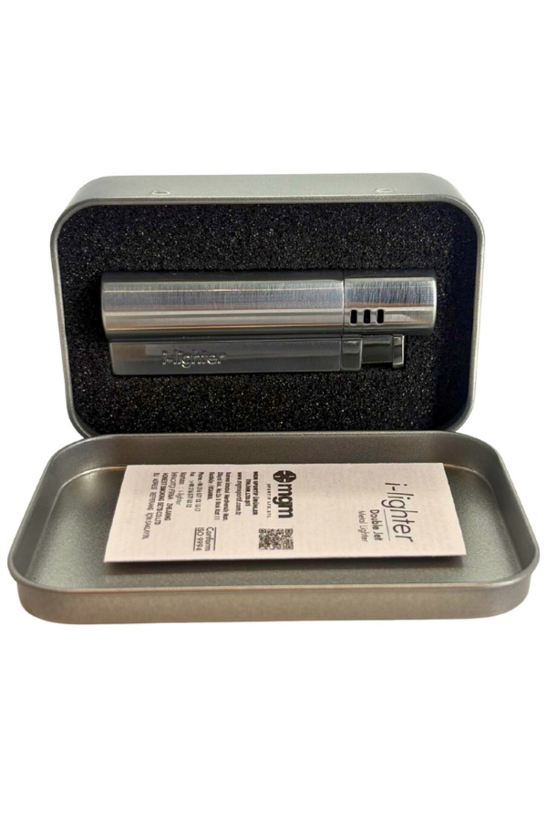 I Lighter Çift Torch Pürmüz Gunmetal Puro Çakmağı