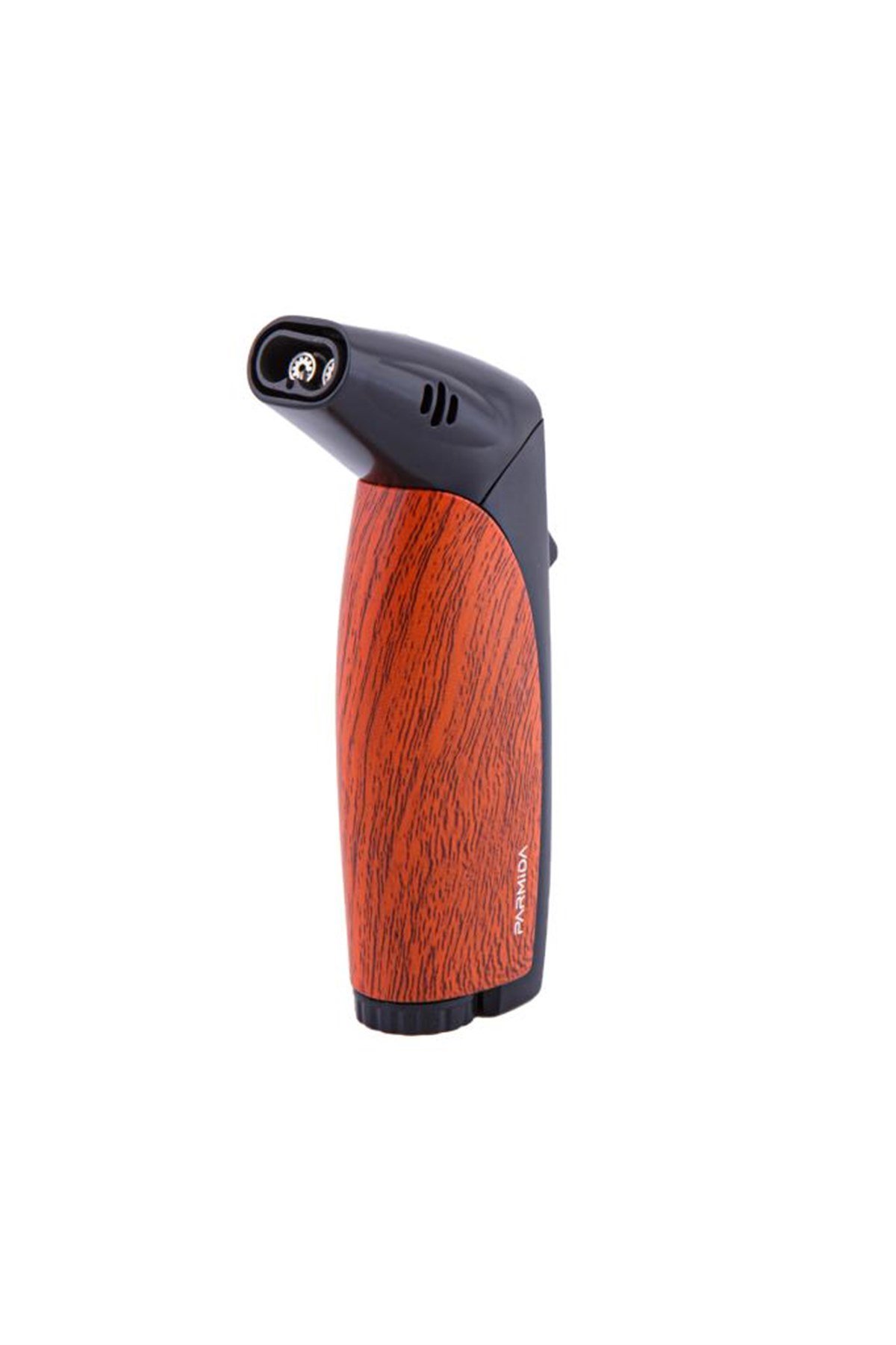 Parmida Çift Torch Pürmüz Açık Ahşap Desenli Masa Tipi Puro Çakmağı