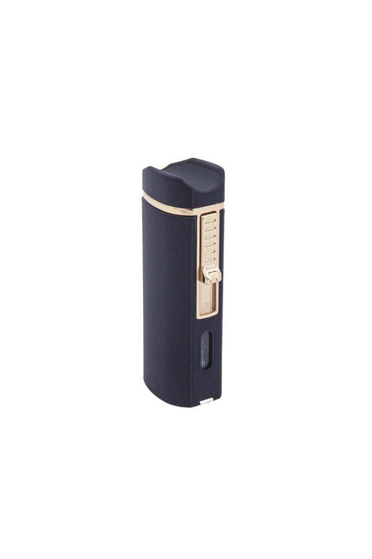 Parmida 2 Torch Pürmüz Mat Siyah Puro Çakmağı