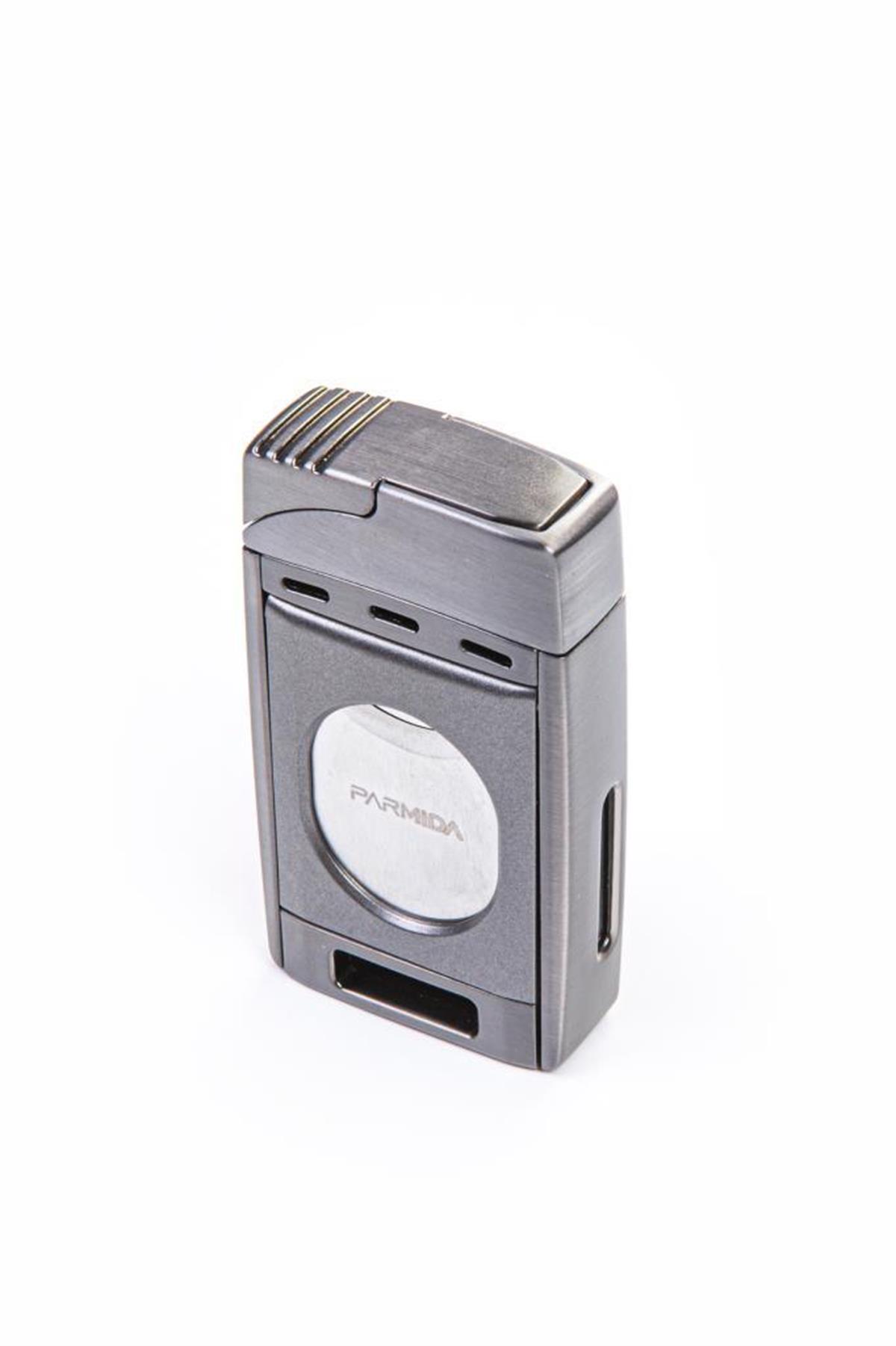 Parmida Çift Torch Pürmüz Gunmetal S-Cut Puro Çakmağı