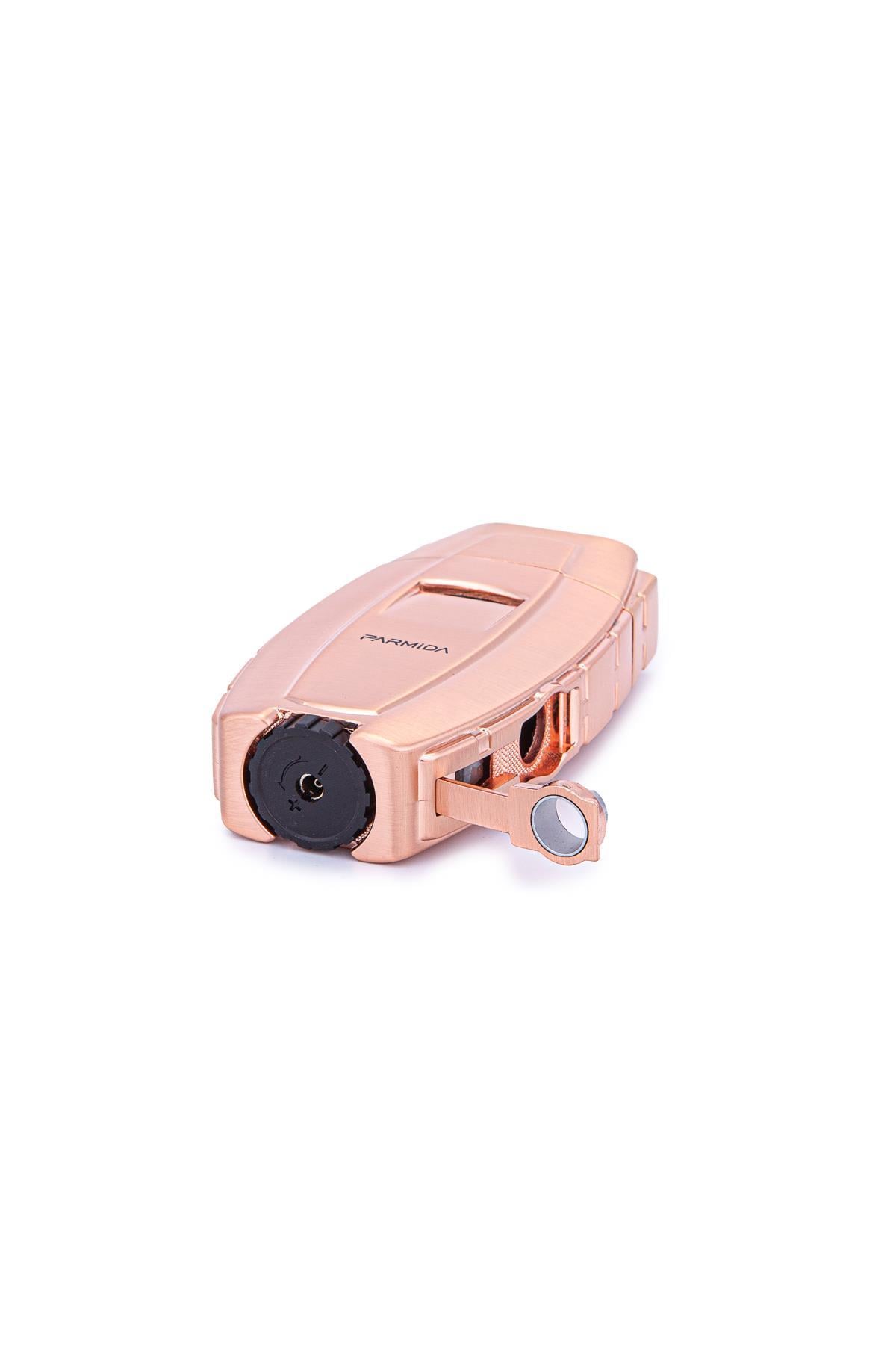 Parmida Çift Torch Pürmüz Bronz Metal Puro Çakmağı