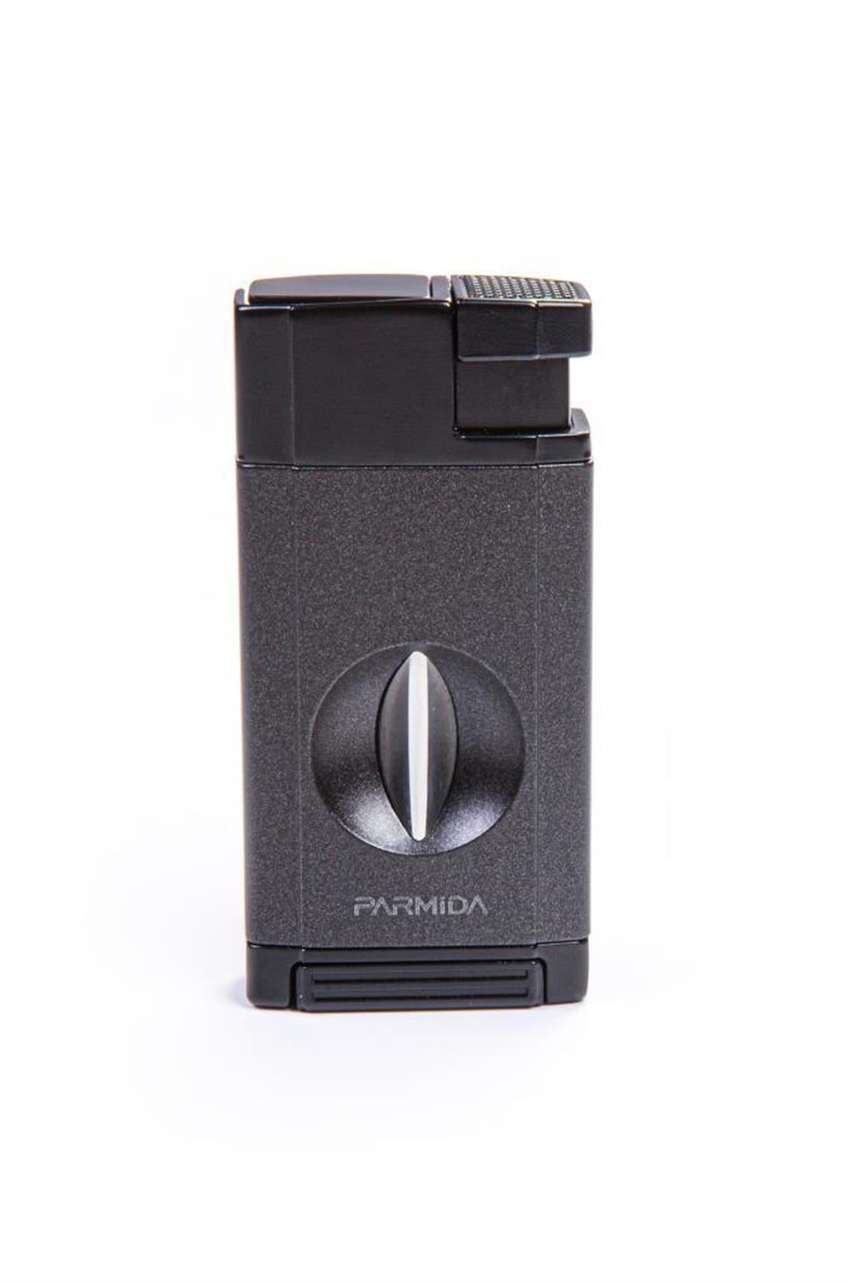 Parmida Çift Torch Pürmüz Gunmetal-Siyah V-Cut Puro Çakmağı