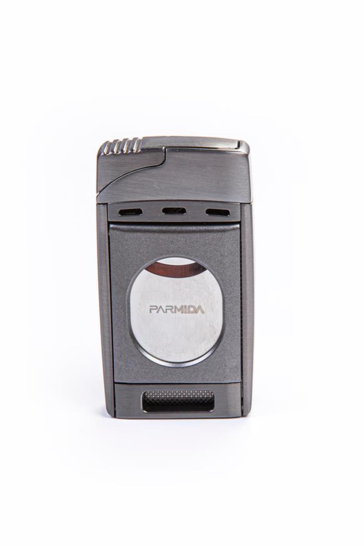 Parmida Çift Torch Pürmüz Gunmetal S-Cut Puro Çakmağı