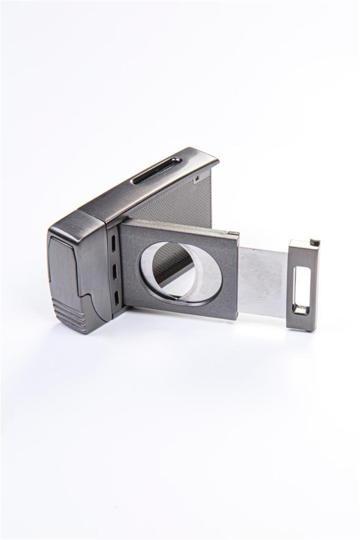 Parmida Çift Torch Pürmüz Gunmetal S-Cut Puro Çakmağı