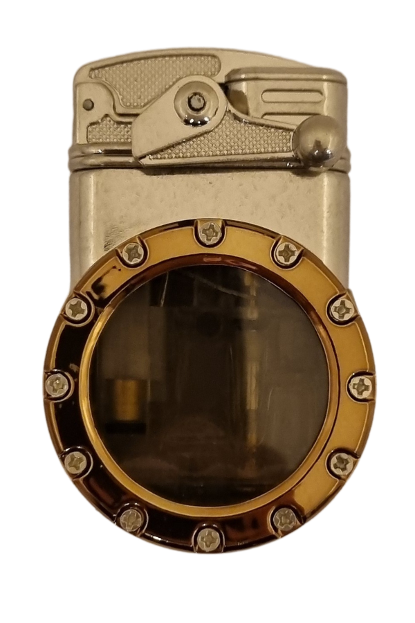 PremiumQuality Gümüş Çift Torch Pürmüz Metal Puro Çakmağı