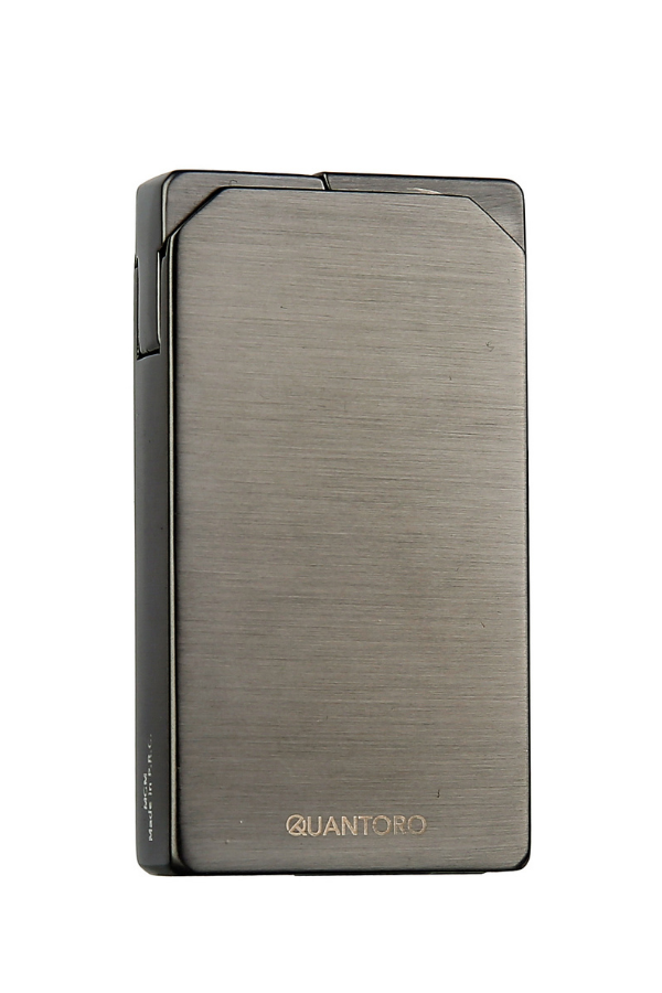 TRZ1193,Quantoro Çift Torch Pürmüz Delicili Gunmetal Metal Puro Çakmağı