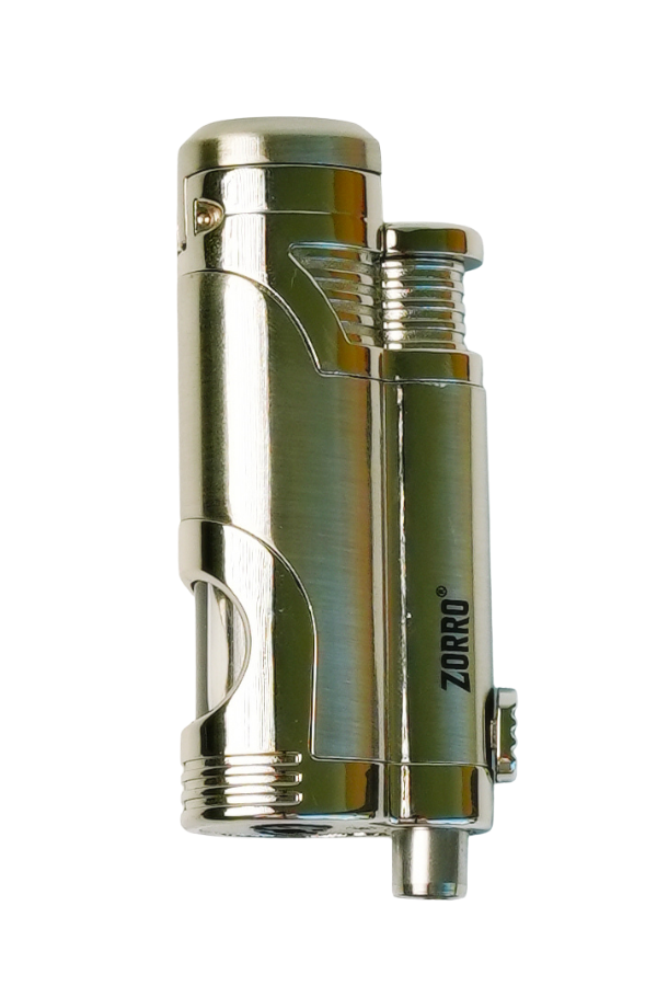 Zorro 2 Torch Pürmüz Gümüş Metal Puro Çakmağı