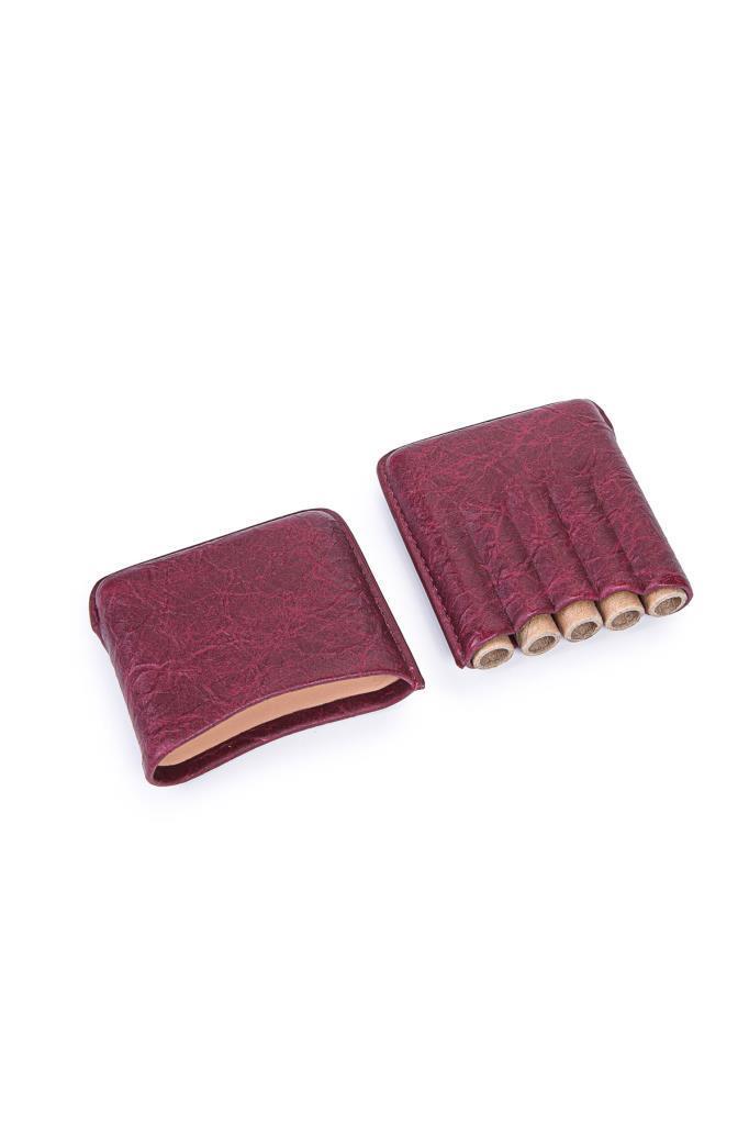 Cohiba Bordo Deri Toscanello Kılıfı