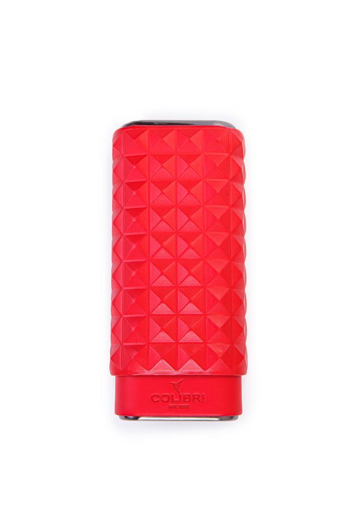 Colibri Quasar Kırmızı Üçlü Deri Puro Kılıfı