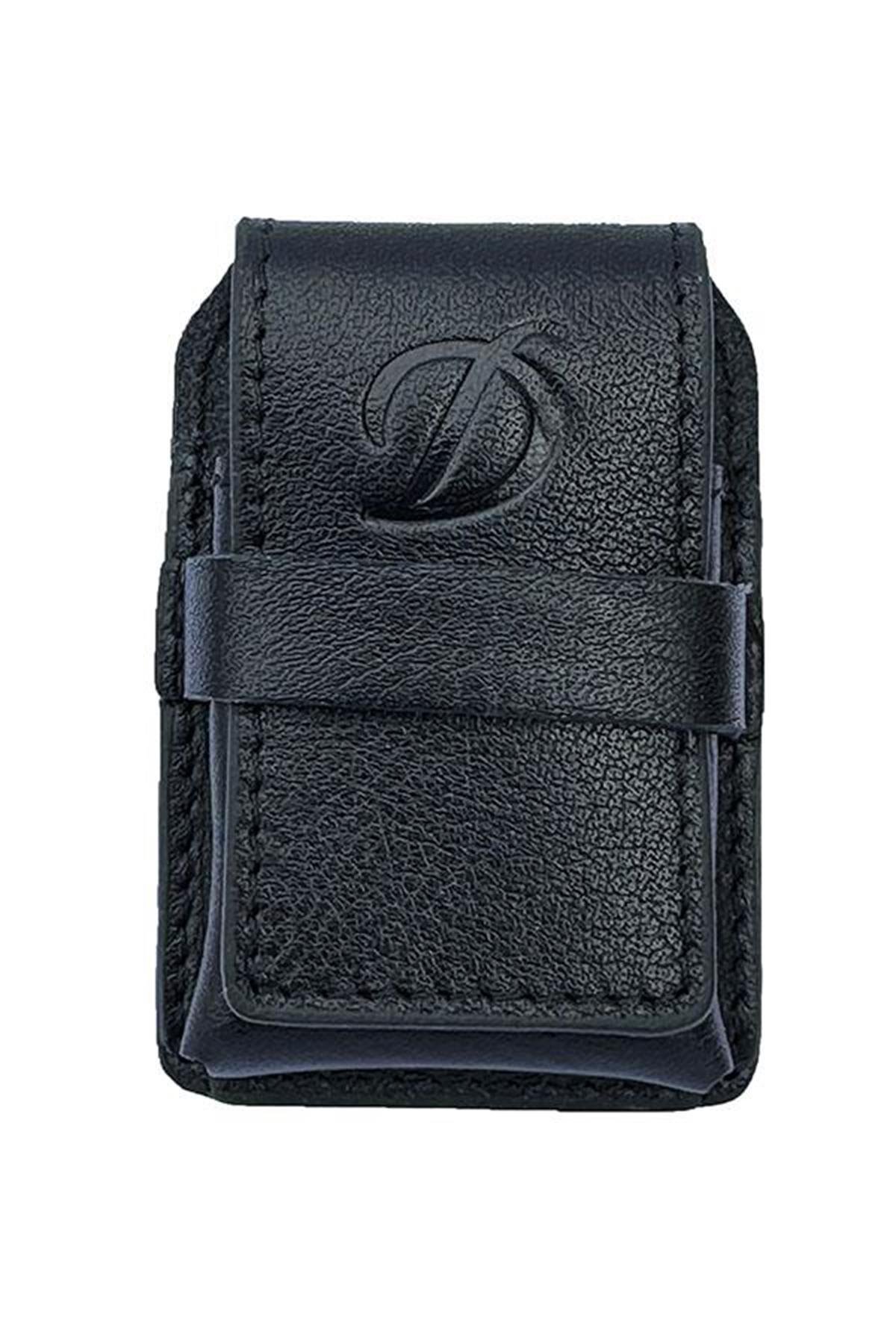 PQ Siyah Deri Çakmak Kılıfı