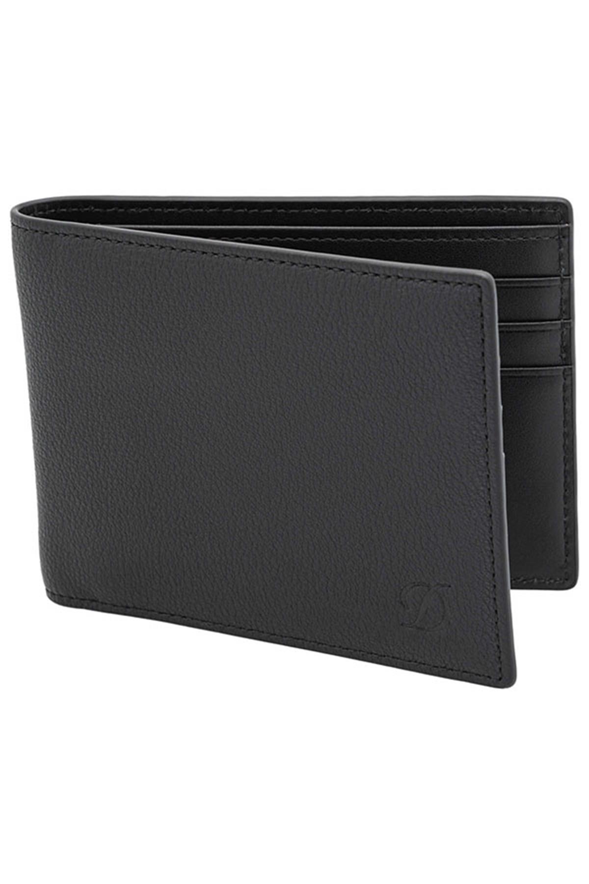 S.T. Dupont Siyah Erkek Deri Cüzdan 093001