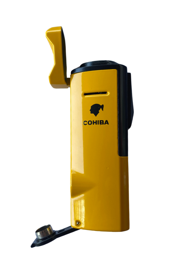 Cohiba 3 Torch Pürmüz Siyah-Sarı Puro Çakmağı