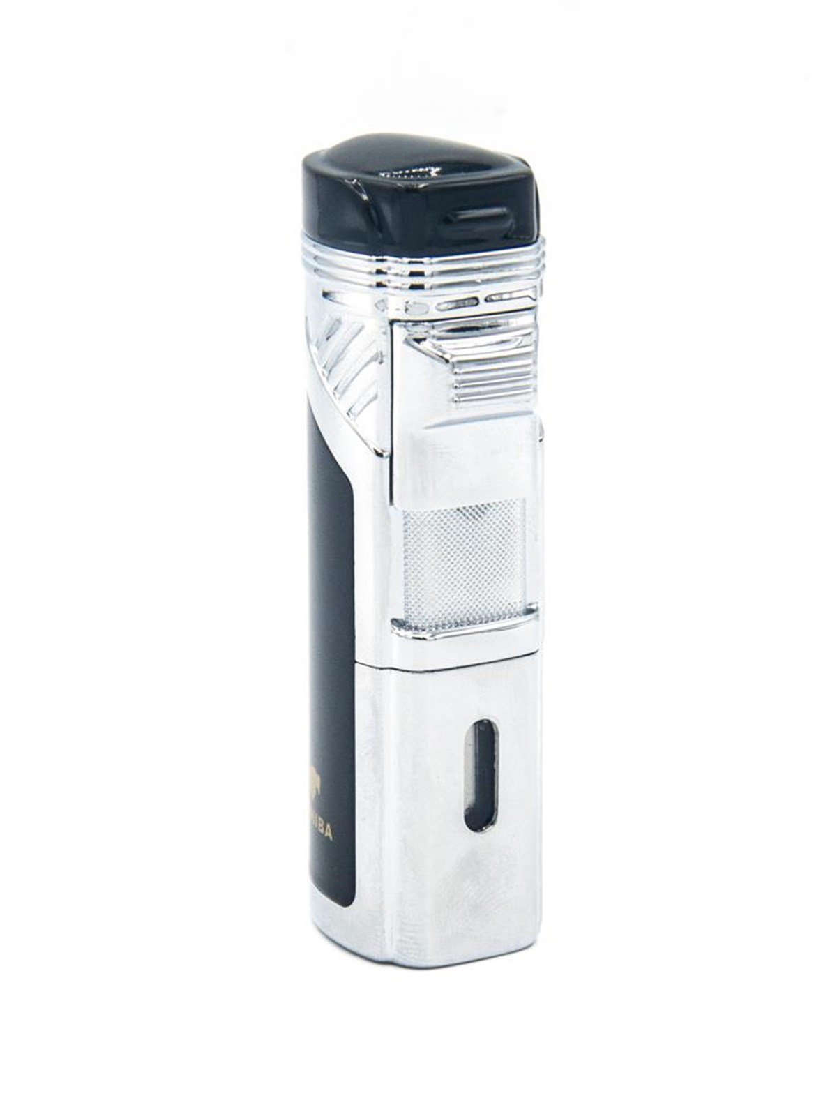 Cohiba 3 Torch Pürmüz Siyah-Gümüş Puro Çakmağı