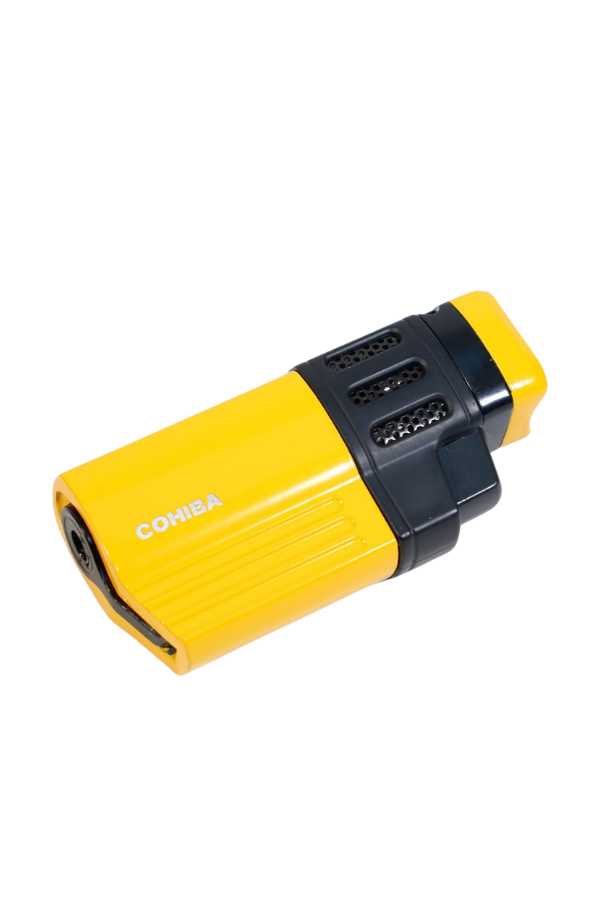 Cohiba 4 Torch Pürmüz Delicili Sarı Siyah Metal Puro Çakmağı