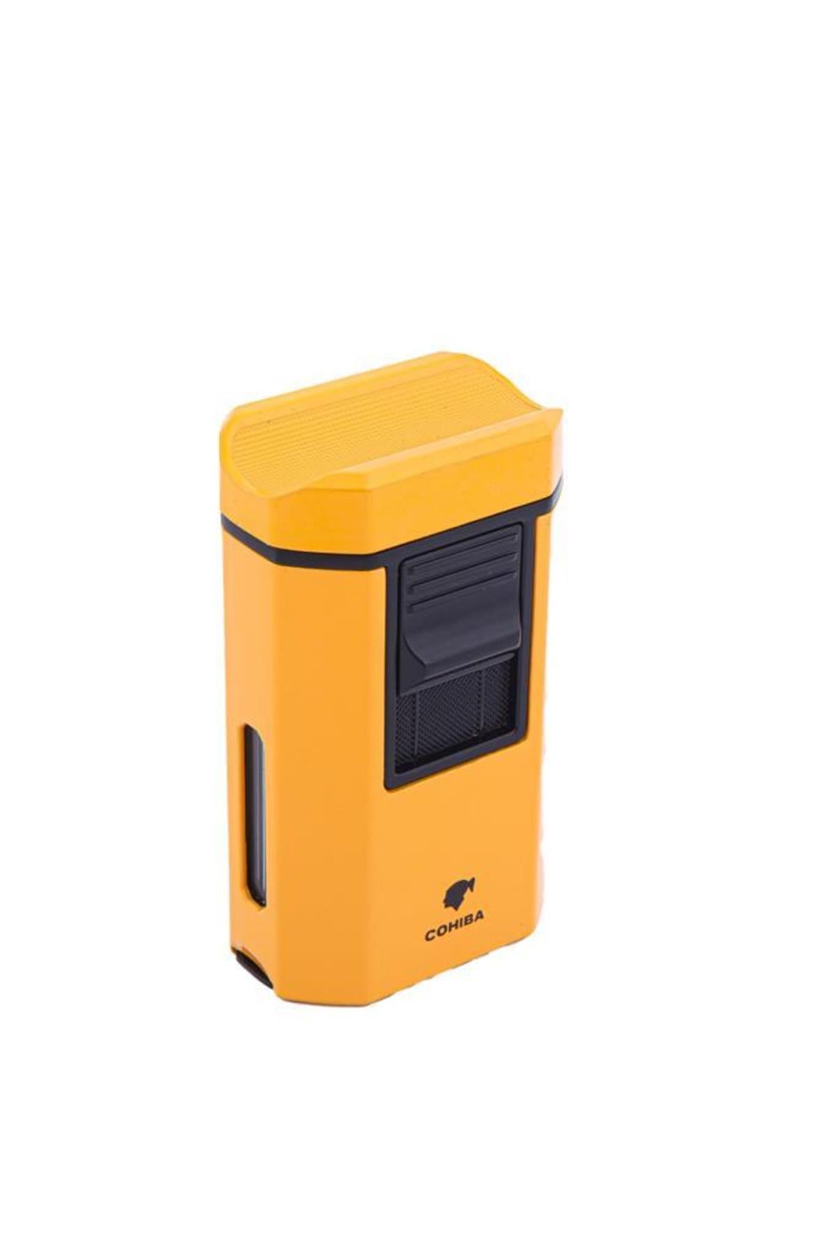 Cohiba Sarı 4 Torch Pürmüz Sarı Masa Tipi Puro Çakmağı