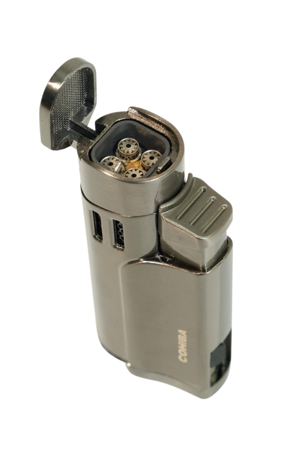 Cohiba 4 Torch Pürmüz Delicili Gunmetal Metal Puro Çakmağı