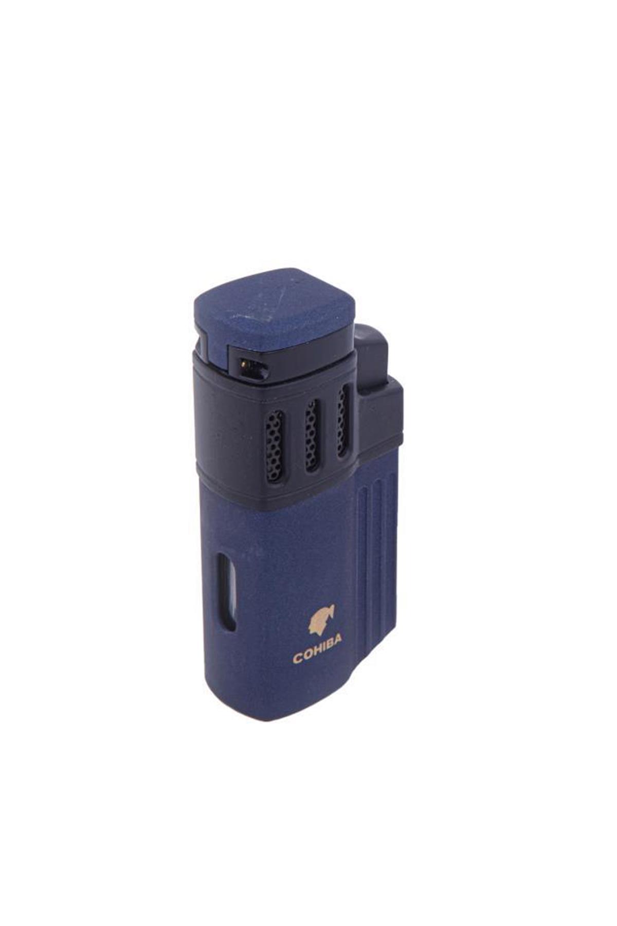 Cohiba 4 Torch Pürmüz Lacivert Puro Çakmağı