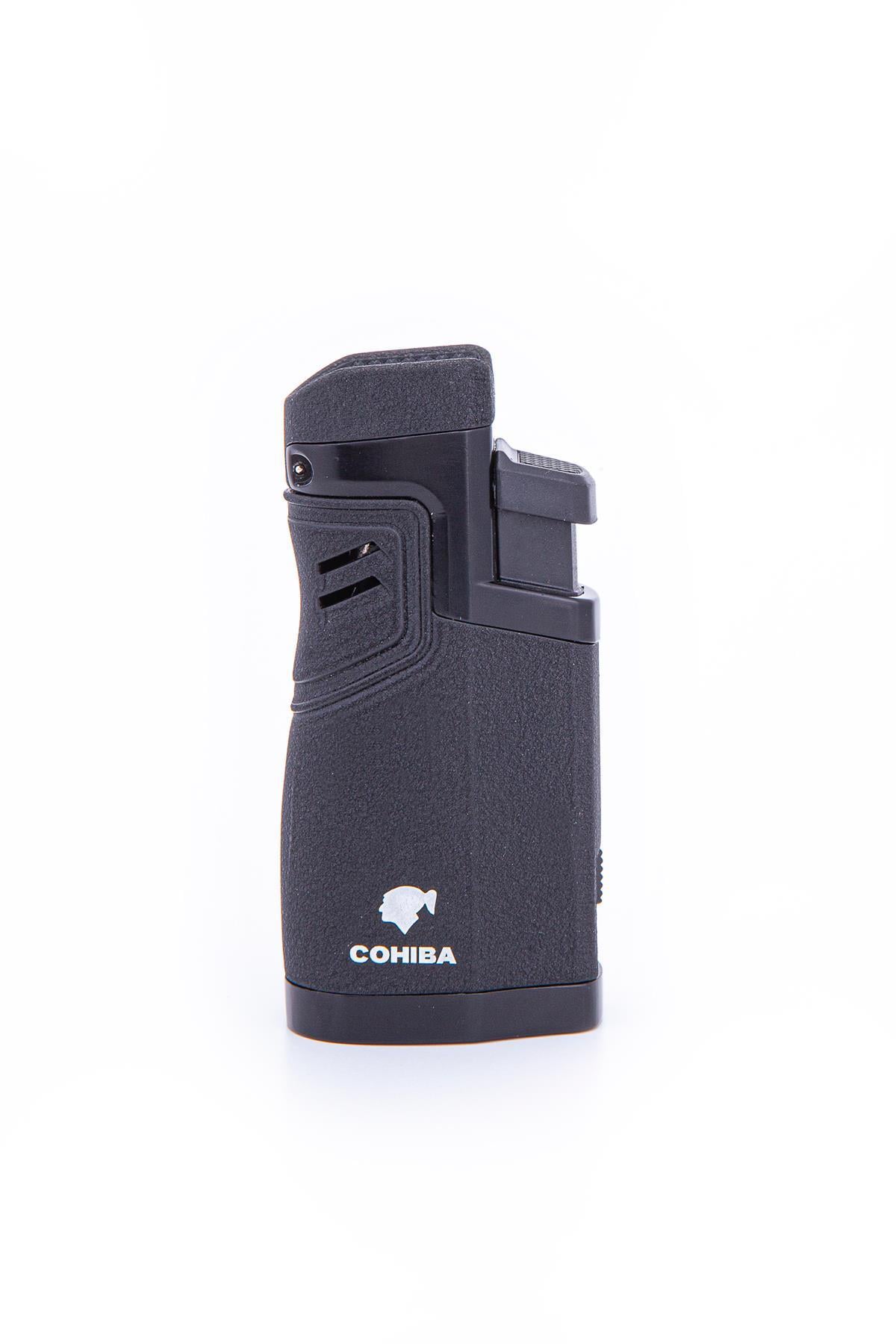 Cohiba 4 Torch Pürmüz Mat Siyah Metal Puro Çakmağı
