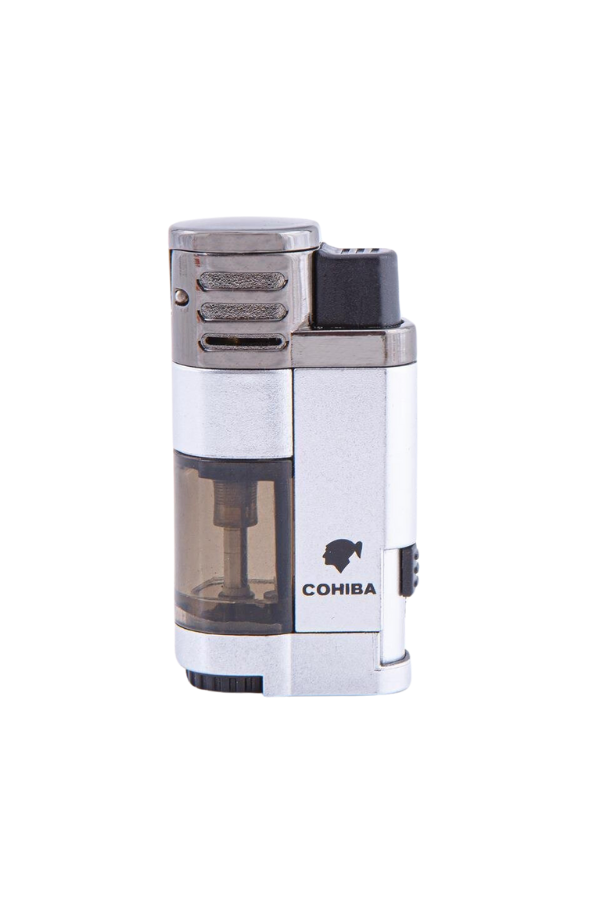 Cohiba 4 Torch Pürmüz Gümüş Metal Puro Çakmağı