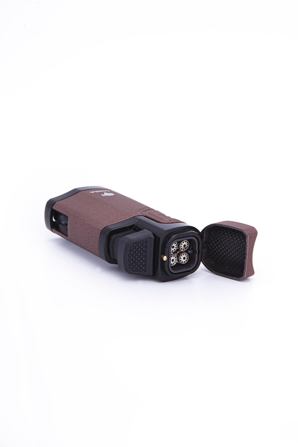 Cohiba 4 Torch Pürmüz Mat Kahverengi Metal Puro Çakmağı
